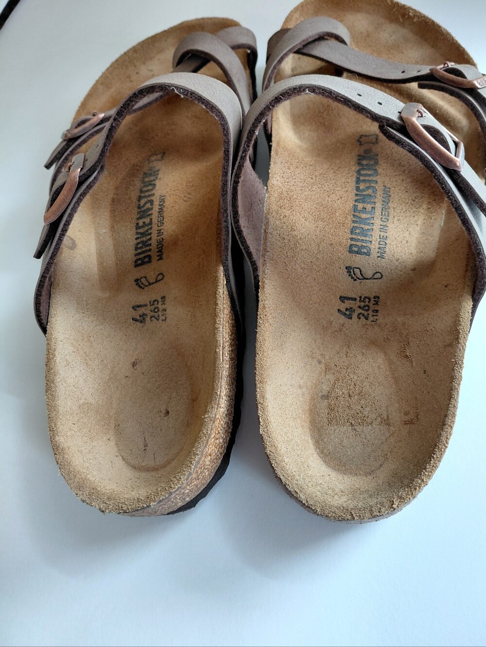 Birkenstocks- Women's 10 Mocha Mayari Birko-Flor Thong Sandal With Toe Loop. - Picture 6 of 13